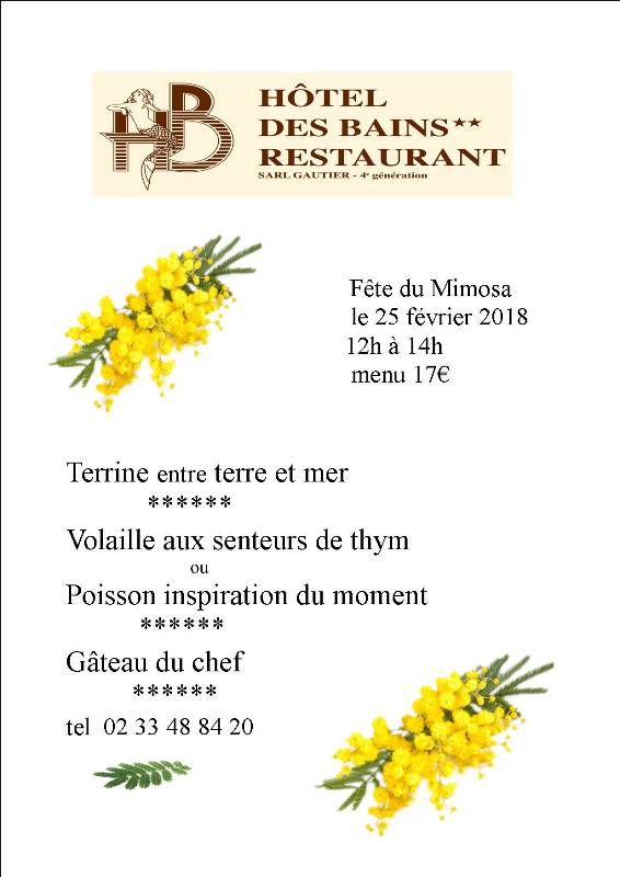 Le 25 février 2018 : fête du mimosa à St Jean le Thomas