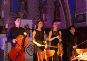 Le 21/7/2018, concert du quatuor Daphnis