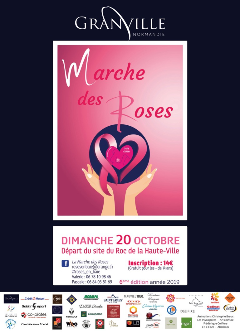 Le 20/10/2019, "Marche des Roses" à Granville Le 20/10/2019, "Marche des Roses" à Granville