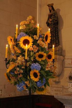 Journées Européennes du Patrimoine 2011 : visite de l'église fleurie