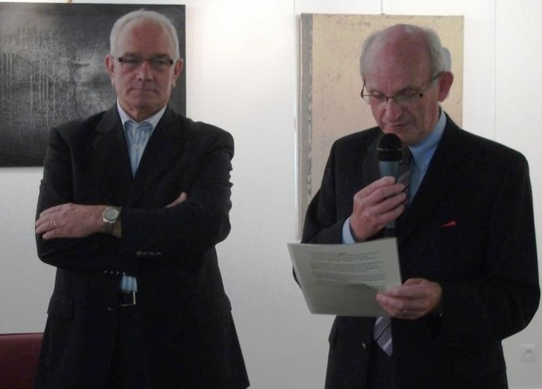 M. Claude Fourré président de la C. de C. et M. Alain Bachelier maire M. Claude Fourré président de la C. de C. et M. Alain Bachelier maire