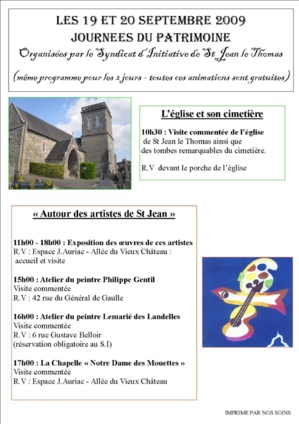 Affiche des Journées du Patrimoine 2009