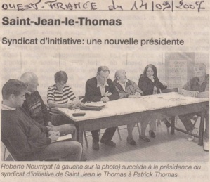 La Gazette du S.I.-O.T. de Saint Jean le Thomas" de 2007 à 2010