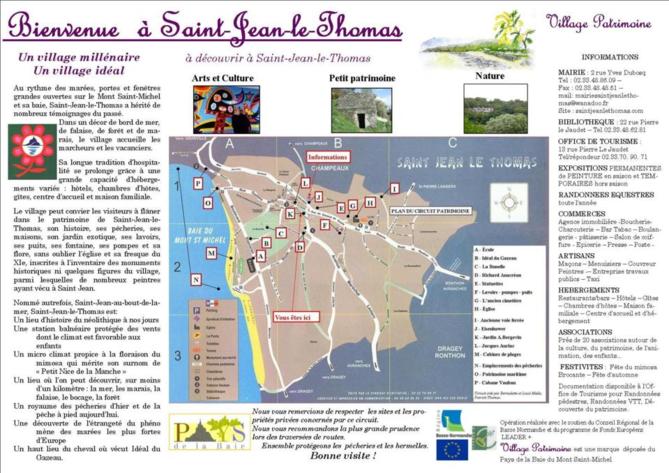 Saint-Jean-le-Thomas, visite du " Village-Patrimoine ". Saint-Jean-le-Thomas, visite du " Village-Patrimoine ".