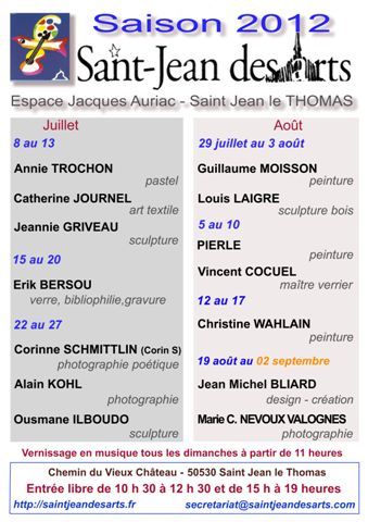  Saint Jean des Arts : saison 2012