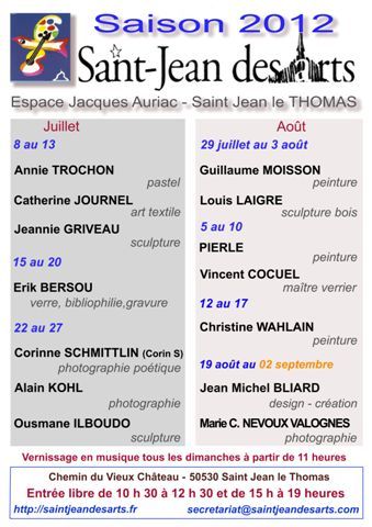 Saint Jean des Arts : saison 2012 Saint Jean des Arts : saison 2012