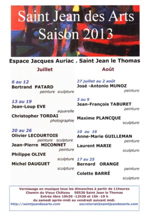 Exposants de Saint Jean des Arts de 2006 à 2021... Exposants de Saint Jean des Arts de 2006 à 2021...