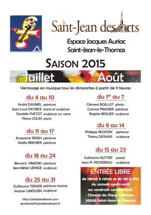 Exposants de Saint Jean des Arts de 2006 à 2021... Exposants de Saint Jean des Arts de 2006 à 2021...