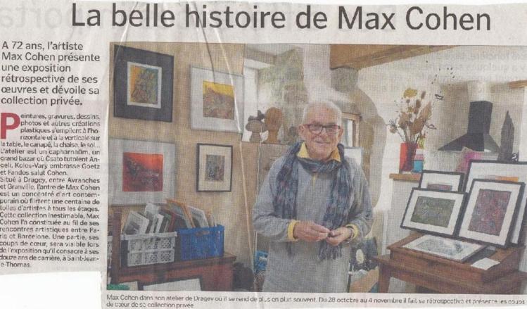 Toussaint 2012 : " Rétrospective , Max Cohen de A à Z " Toussaint 2012 : " Rétrospective , Max Cohen de A à Z "