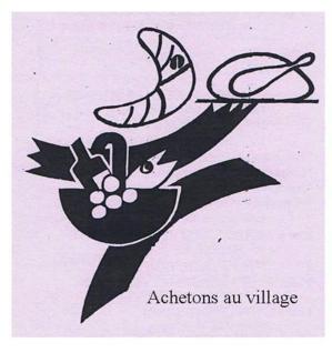Logo de Jacques Auriac pour une campagne   " Achetons au Village "