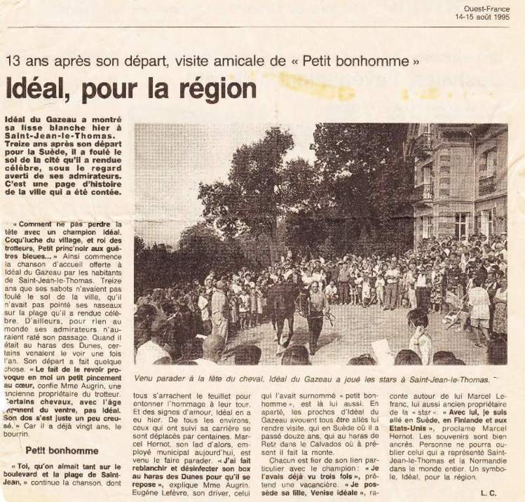 Retour d'idéal à Saint Jean le Thomas après séjour en Suède Retour d'idéal à Saint Jean le Thomas après séjour en Suède