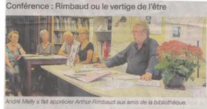 RIMBAUD ou le vertige de l’être : exposé d'André Melly RIMBAUD ou le vertige de l’être : exposé d'André Melly