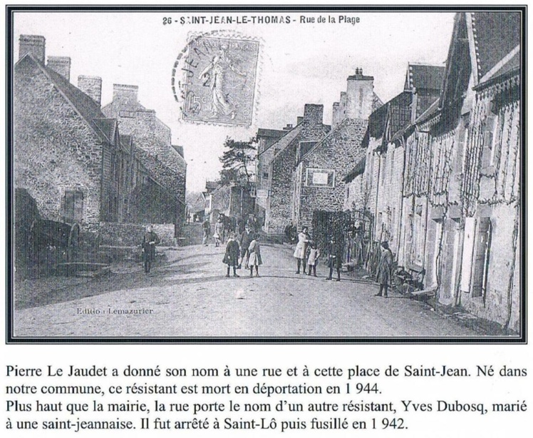 Saint Jean le Thomas, hier et aujourd'hui