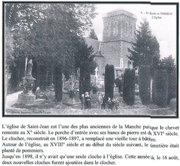 Saint Jean le Thomas, hier et aujourd'hui Saint Jean le Thomas, hier et aujourd'hui