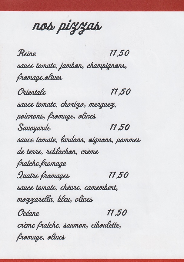 Pizzas à emporter "Ô Four du Mont"