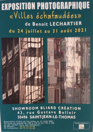 Jusqu'au 31/8/2021, Exposition Benoit Lechartier : " villes échafaudéees "