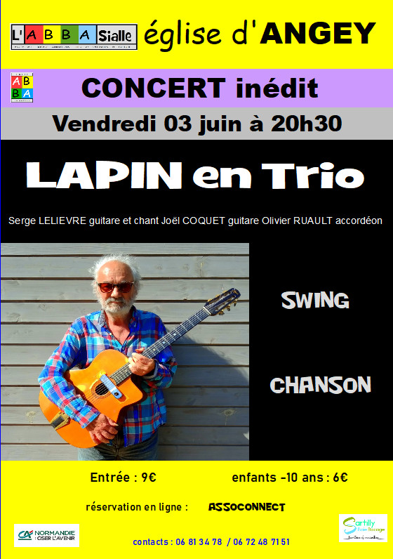Le 3/6/2022, 20h30, concert à Angey Le 3/6/2022, 20h30, concert à Angey