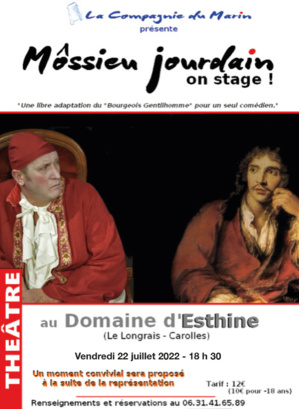 Le 22/7/2022, 18h30, théâtre à Carolles Le 22/7/2022, 18h30, théâtre à Carolles