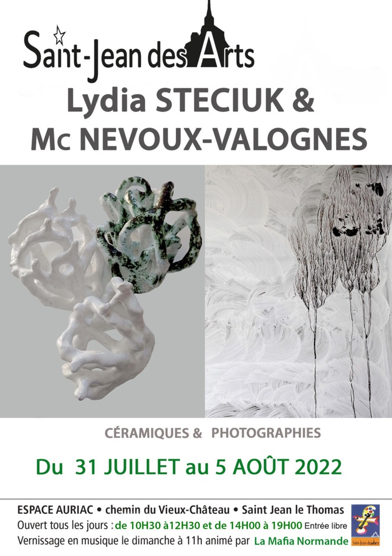 Le 31/7/2022, vernissage en musique avec Saint Jean des Arts