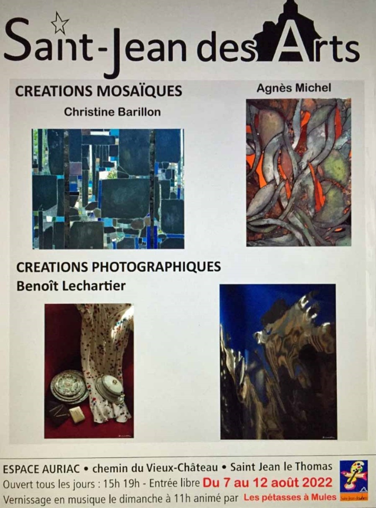 Le 7/8/2022, vernissage en musique avec Saint Jean des Arts Le 7/8/2022, vernissage en musique avec Saint Jean des Arts
