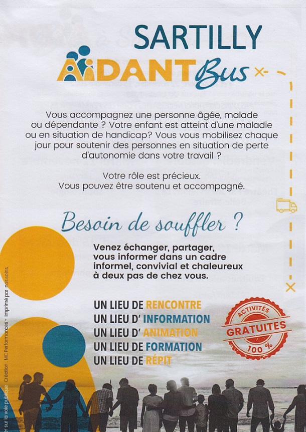 Du 4/10/2022 au 20/1/2023, LES AIDANTS BUS à votre disposition Du 4/10/2022 au 20/1/2023, LES AIDANTS BUS à votre disposition