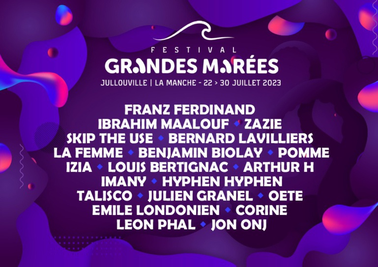 Du 22 au 30/7/2023, Festival des GRANDES MAREES à Jullouville