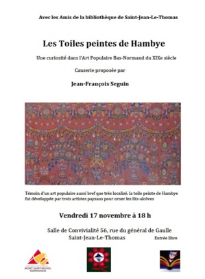 Le 17/11/2023, 18h, "Les toiles de Hambye" Le 17/11/2023, 18h, "Les toiles de Hambye"