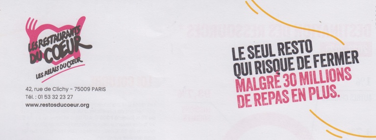 Les restaurants du coeur ont besoin de nous Les restaurants du coeur ont besoin de nous