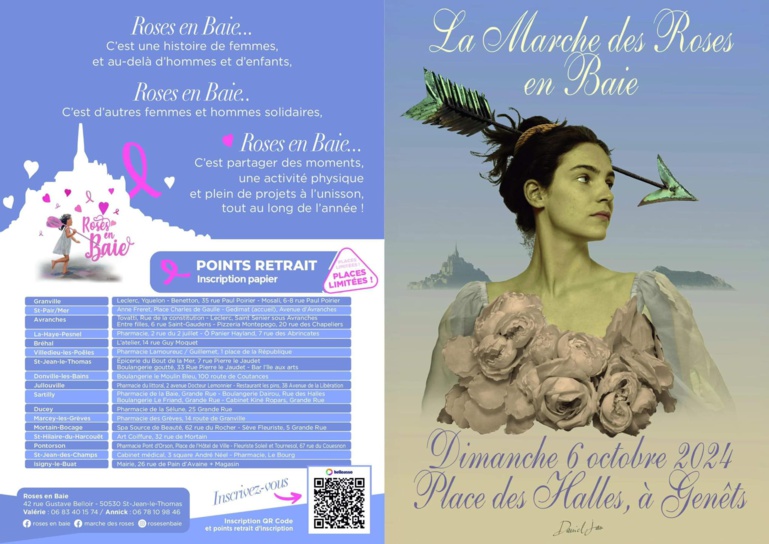 Le 6/10/2024, la Marche des Roses à Genêts Le 6/10/2024, la Marche des Roses à Genêts
