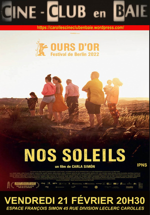 Le 21/2/2025,20h30, ciné-club à Carolles, NOS SOLEILS Le 21/2/2025,20h30, ciné-club à Carolles, NOS SOLEILS