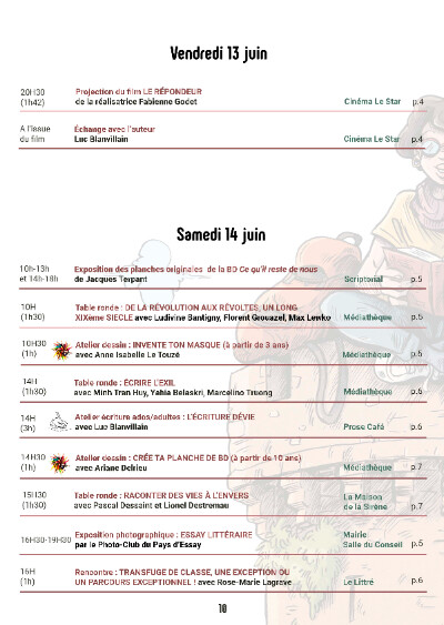 Les 13, 14 et 15 /6/2025, festival, 