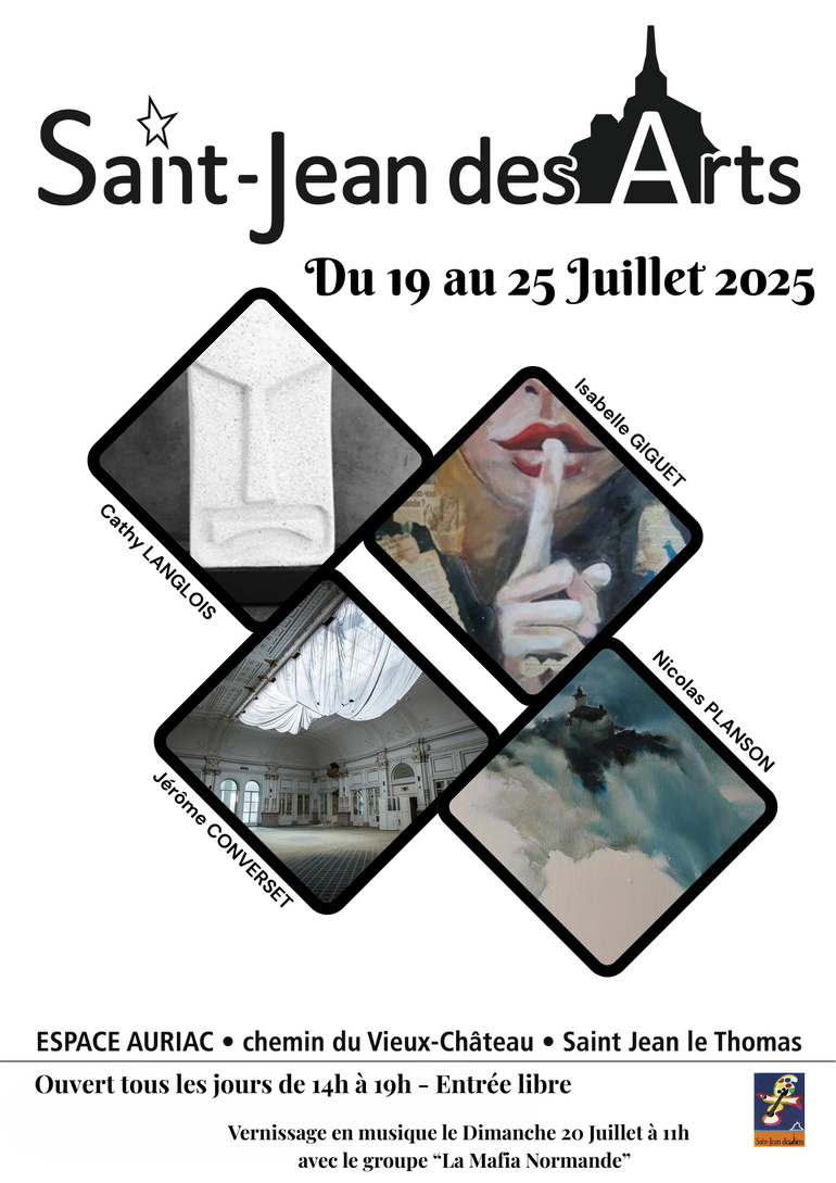 Le 20/7/2025, vernissage en musique avec Saint Jean des Arts