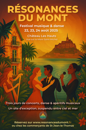 Du 22 au 24/8/2025, festival musique et danse