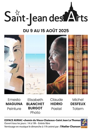 Le 10/8/2025 vernissage en musique avec St Jean des Arts
