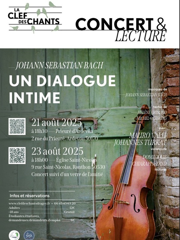 Les 21 et 23/8/2025, concerts : "Un dialogue Intime" Les 21 et 23/8/2025, concerts : "Un dialogue Intime"