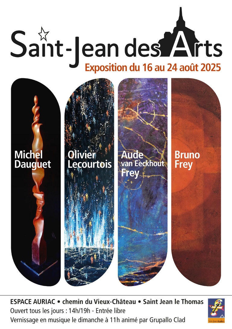 Le 17/8/2025, vernissage en musique avec Saint Jean des Arts