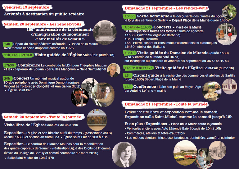 Les 19, 20 et 21/9/2025, J.E.P. à Sartilly