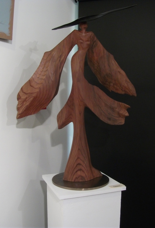 Fabienne Campelli "Femme-Oiseau" buis et ébène Fabienne Campelli "Femme-Oiseau" buis et ébène