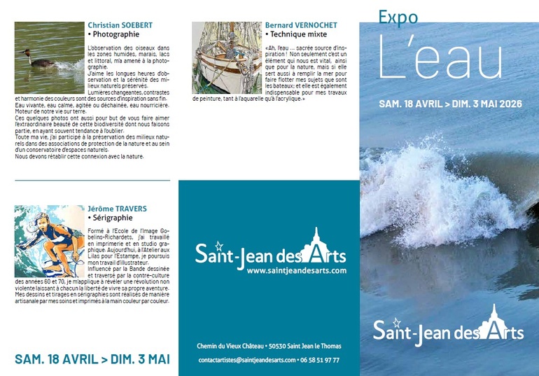 Le 19/4/2026, vernissage en musique avec St Jean des Arts Le 19/4/2026, vernissage en musique avec St Jean des Arts