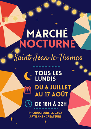 Du 6/7 au 17/8/2026, marché nocturne