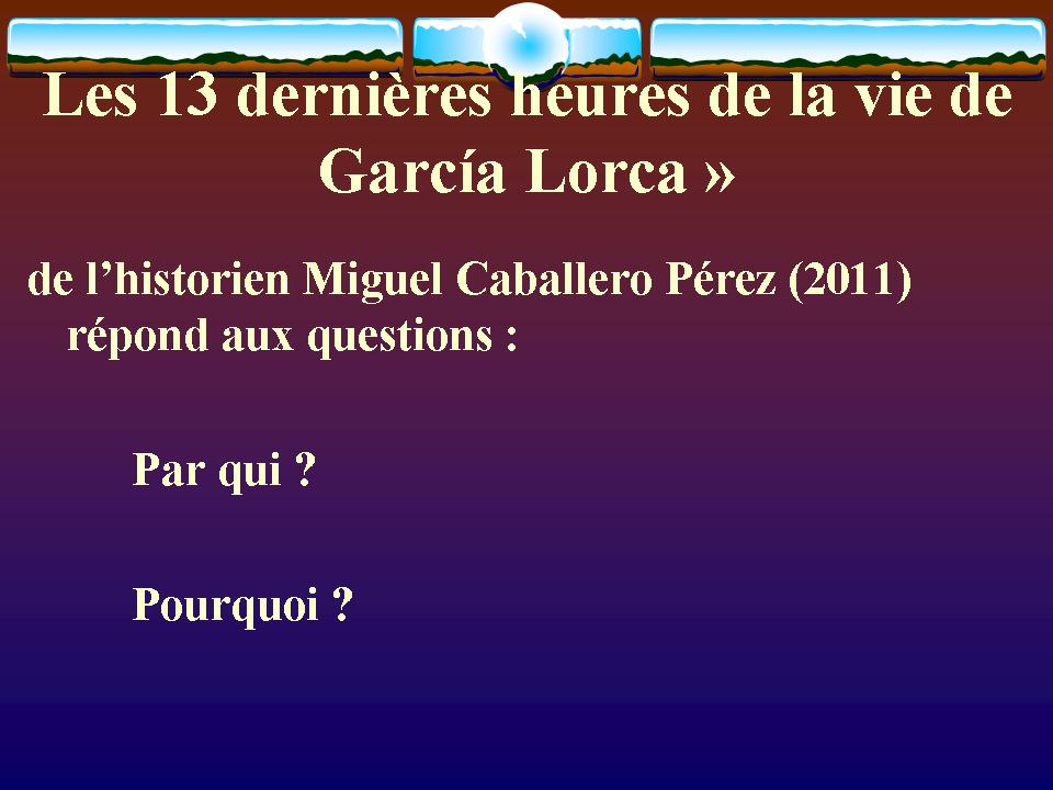 Hommage à Federico Garcia Lorca Hommage à Federico Garcia Lorca