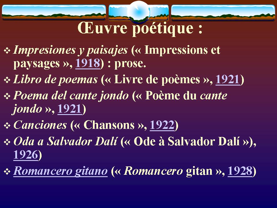 Hommage à Federico Garcia Lorca Hommage à Federico Garcia Lorca
