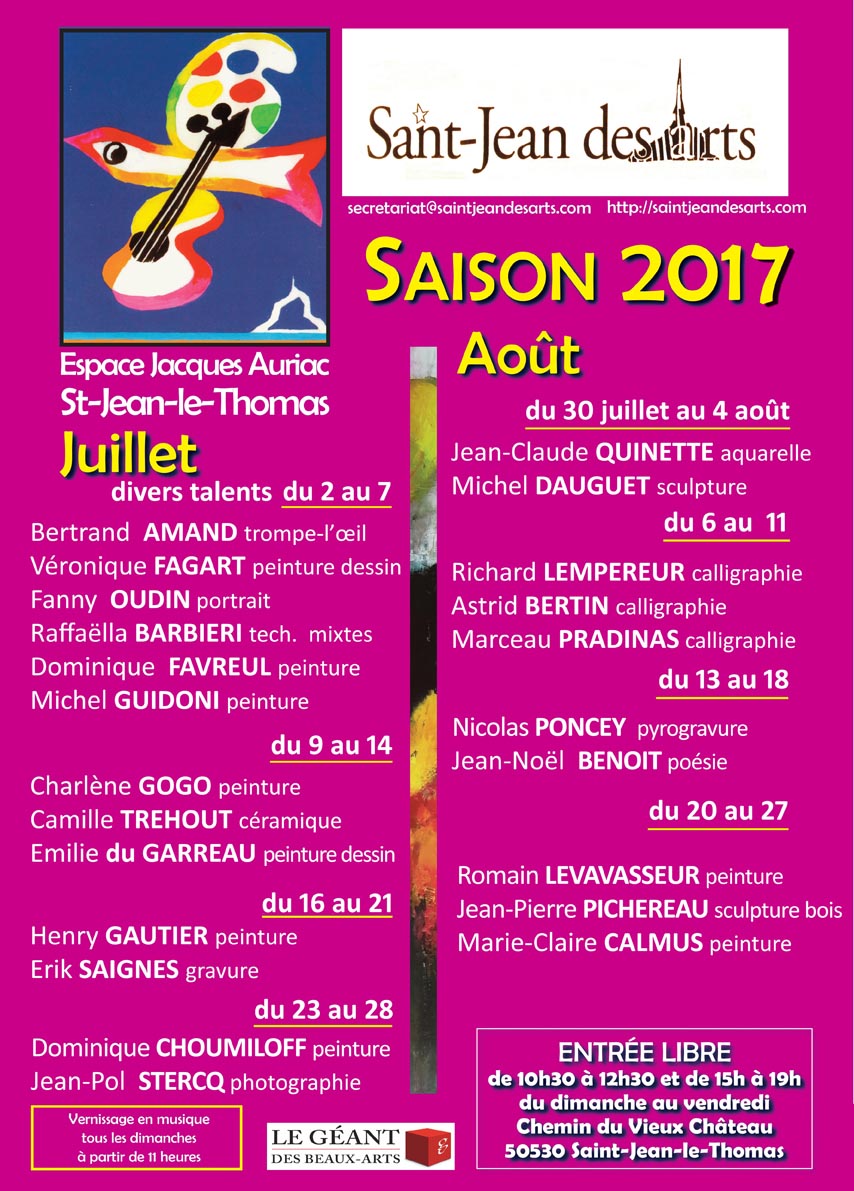 Un clic sur l'affiche pour pouvoir lire les détails