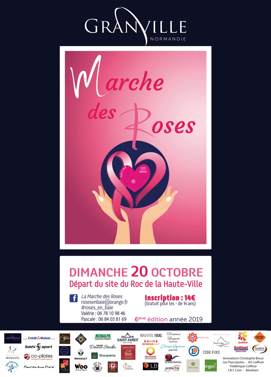 Le 20/10/2019, "Marche des Roses" à Granville