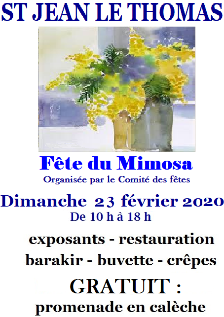 Le 23/2/2020 : Fête du Mimosa
