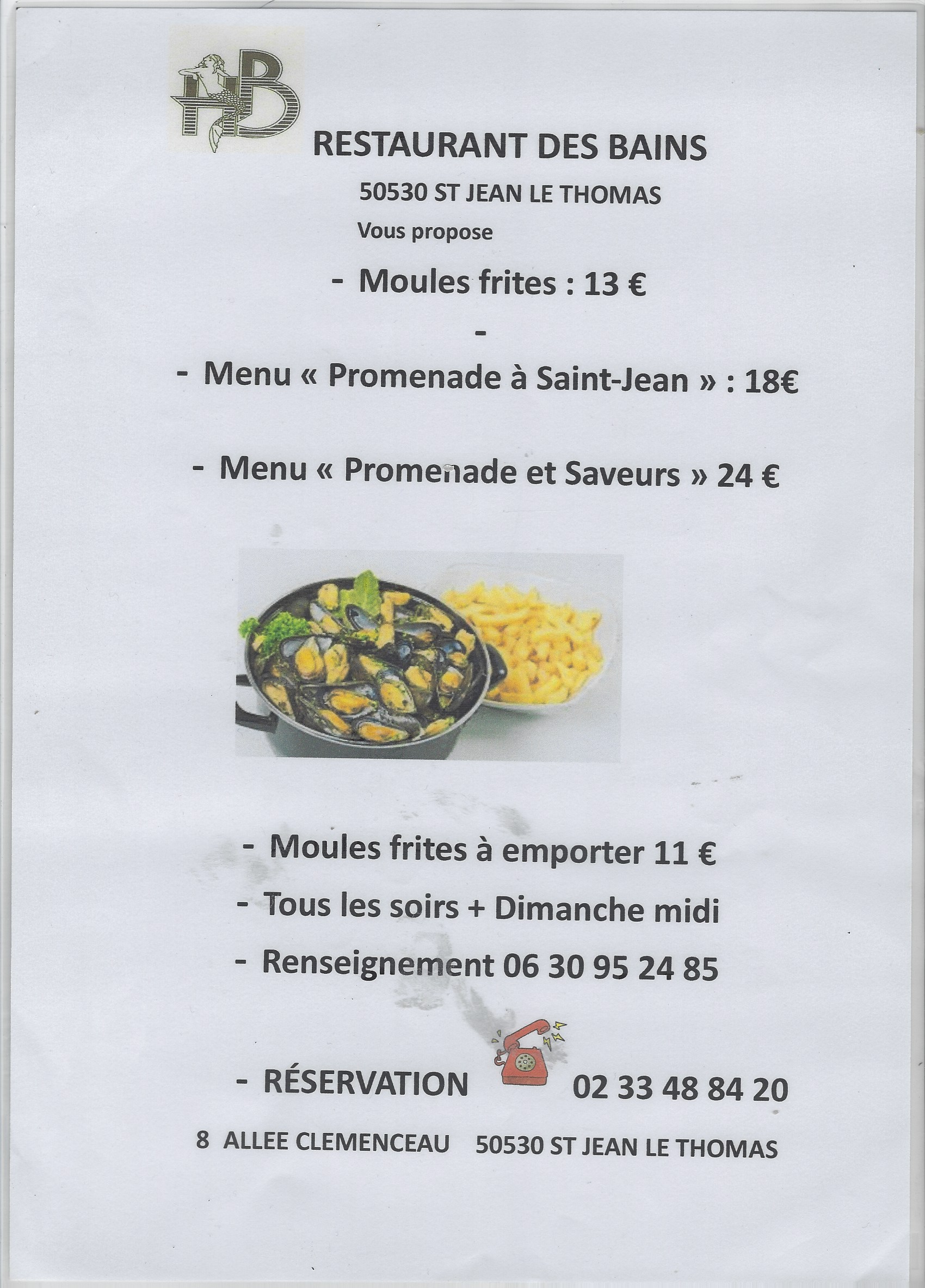 Hôtel  - Restaurant des Bains, Un repas, un plongeon Hôtel  - Restaurant des Bains, Un repas, un plongeon