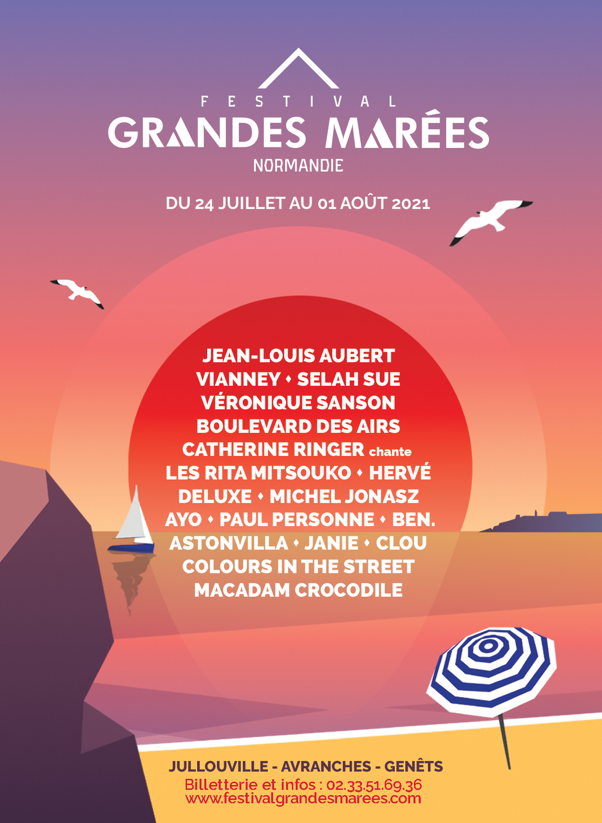 Du 24/7 au 1/8/2021, Festival des Grandes Marées Du 24/7 au 1/8/2021, Festival des Grandes Marées