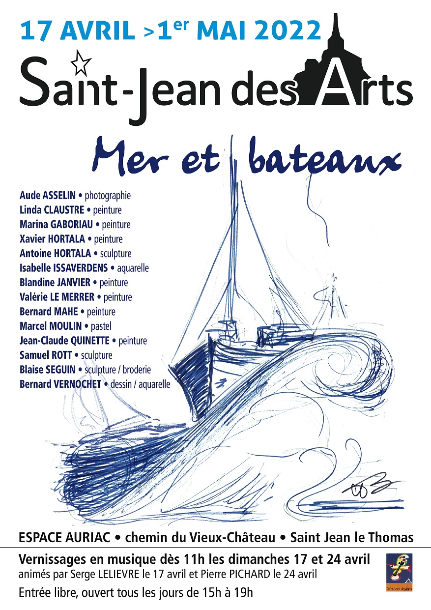 Le 17/4/2022, exposition de printemps avec Saint Jean des Arts