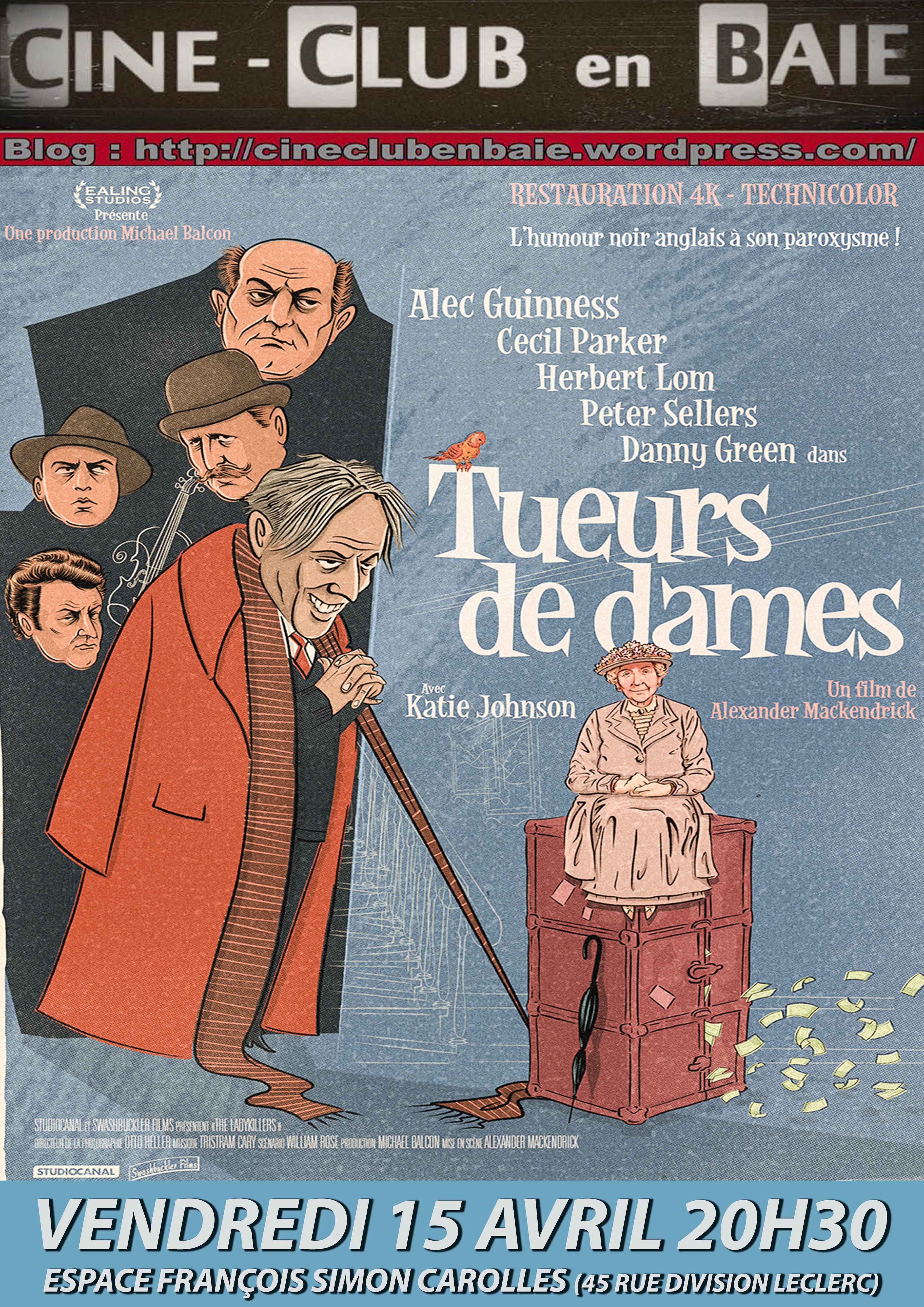 Le 15/4/2022 : ciné-club à Carolles : TUEUR DE DAMES