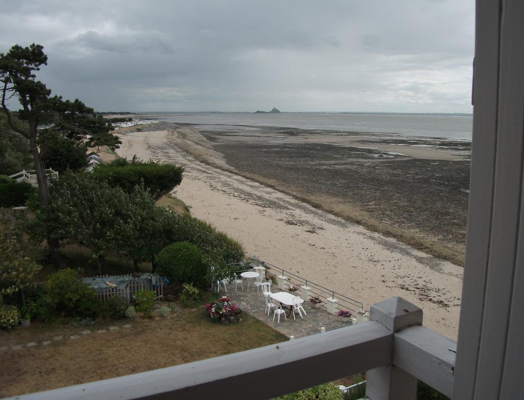 Vue de la terrasse à marée basse